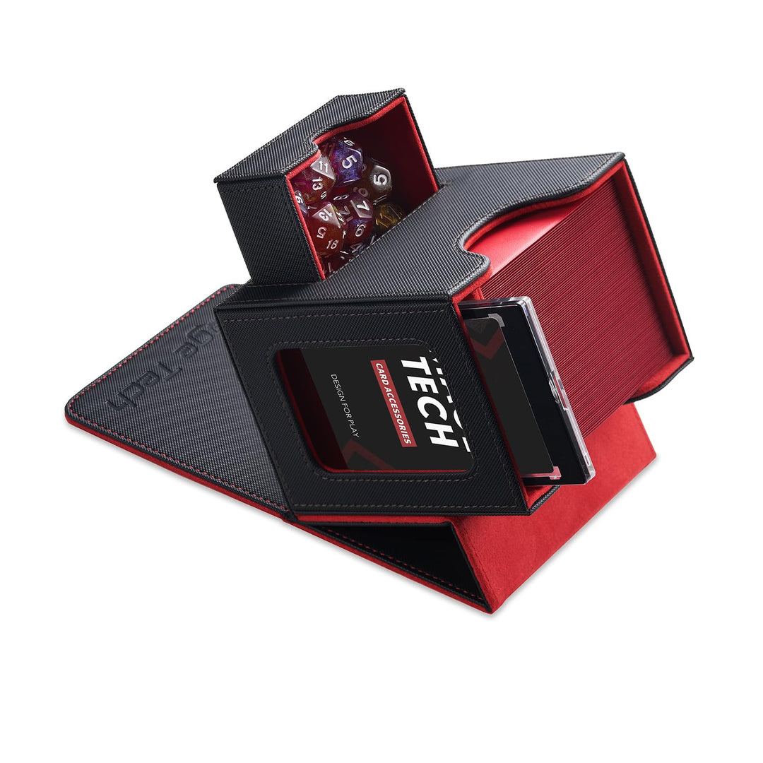 Commander Deckbox für MTG - Patentiertes Design, Commander Display, passt für 100 doppelt eingehüllt