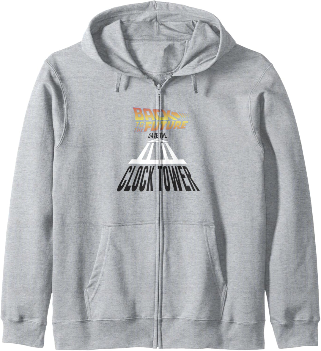 Back To The Future Save The Clock Tower Stretched Logo Kapuzenjacke