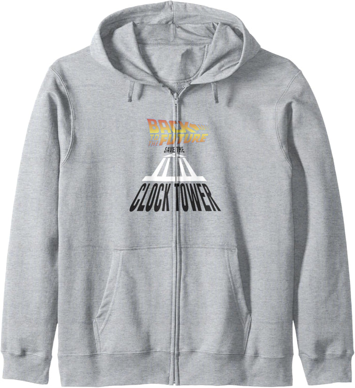 Back To The Future Save The Clock Tower Stretched Logo Kapuzenjacke