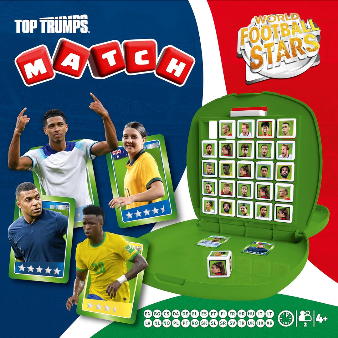 Top Trumps Match Weltfussballstars Edition - WFS Match Beliebte Brettspiele - Gedächtnisspiel für Fa