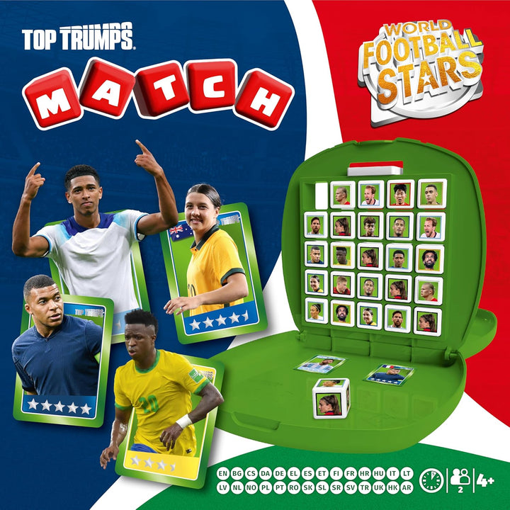 Top Trumps Match Weltfussballstars Edition - WFS Match Beliebte Brettspiele - Gedächtnisspiel für Fa