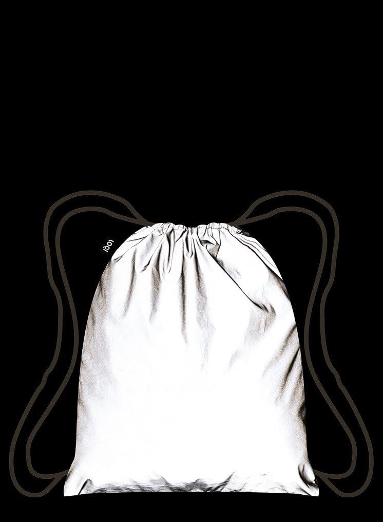 LOQI Artist Reflective Silver Backpack Rucksack, 44 cm, 10 liters, Mehrfarbig (Multicolour)