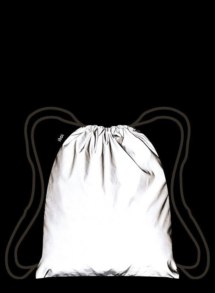 LOQI Artist Reflective Silver Backpack Rucksack, 44 cm, 10 liters, Mehrfarbig (Multicolour)