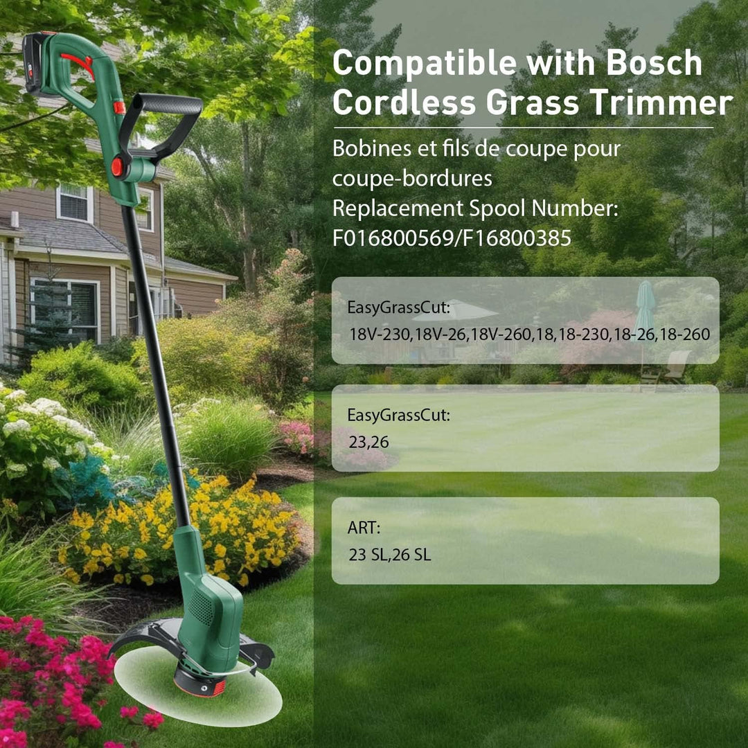 Rasentrimmer Spule für Bosch Rasentrimmer - 10 Stück Trimmer Spule F016800569 Kompatibel Mit Bosch A