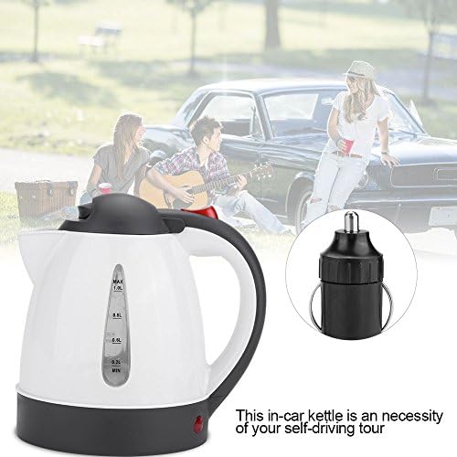 Tragbarer Auto Wasserkocher für LKW, 24V DC, 250W, 1000ml, Reise Zigarettenanzünder, Automatische Ab