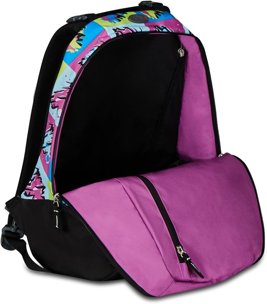 RUCKSACK SEVEN POP HEARTS Geräumige Schultasche für Teenager, Mädchen & Jungen, 2 wechselbare Muster
