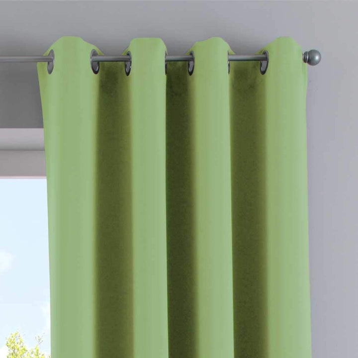Gardinenbox Vorhänge Blickdicht »Newyork« Grün HxB 245x295 cm 2er-Pack Thermo-Gardinen Verdunkelungs