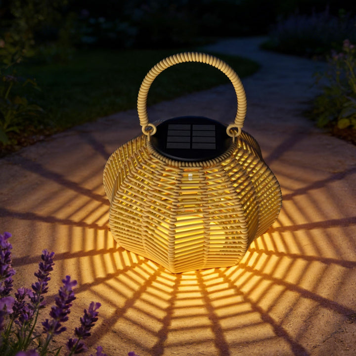 Solarlampen für Aussen Hängend, 1 Stück IP65 Wasserdicht Solarleuchten für Aussen, Geeignet Balkon D