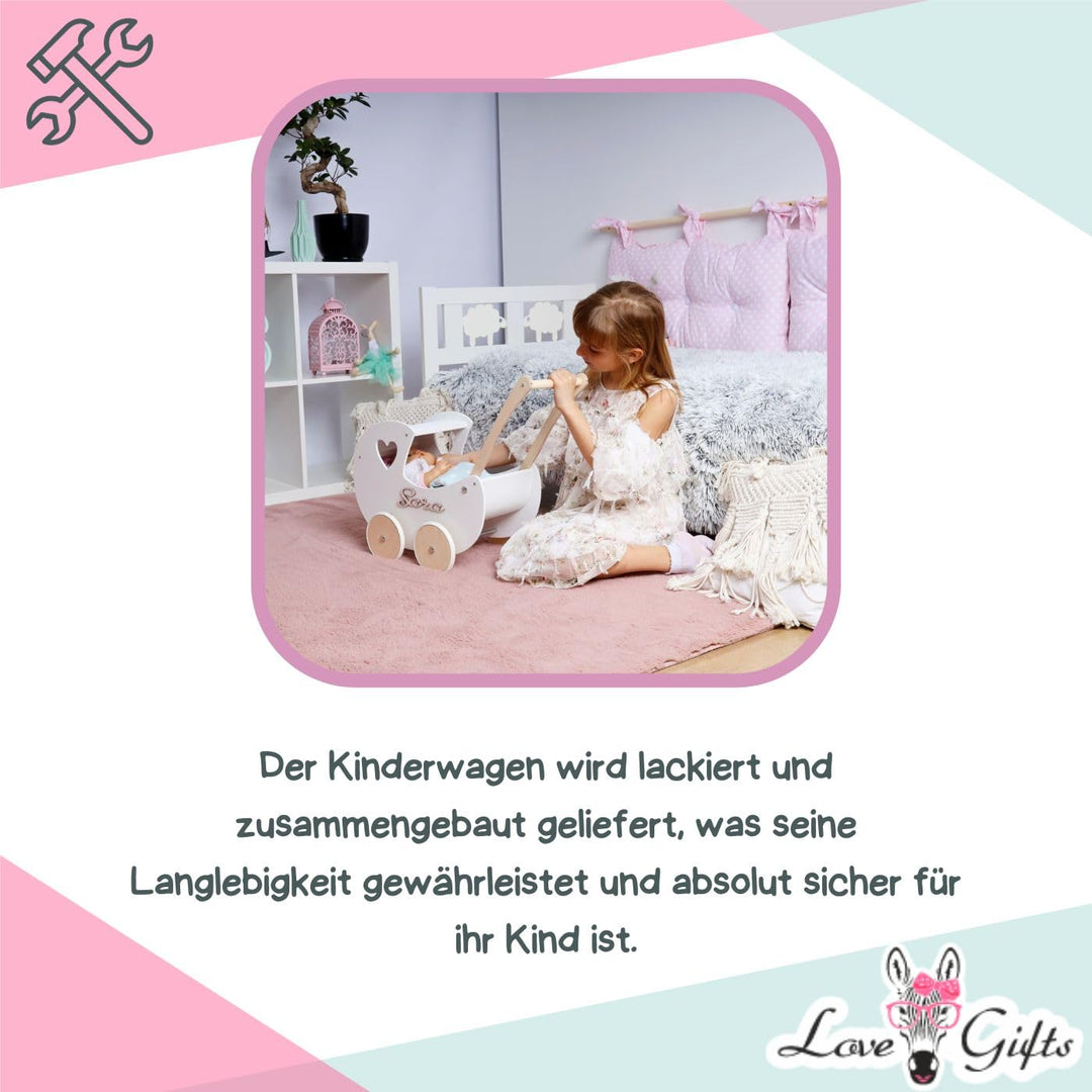 Love Gifts® Walker - Puppenwagen ab 1 Jahr | Lernlaufwagen für Kleinkinder | Lernlaufhilfe, Montesso