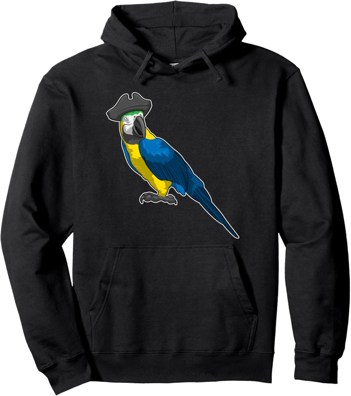Papagei Pirat Piratenhut Pullover Hoodie