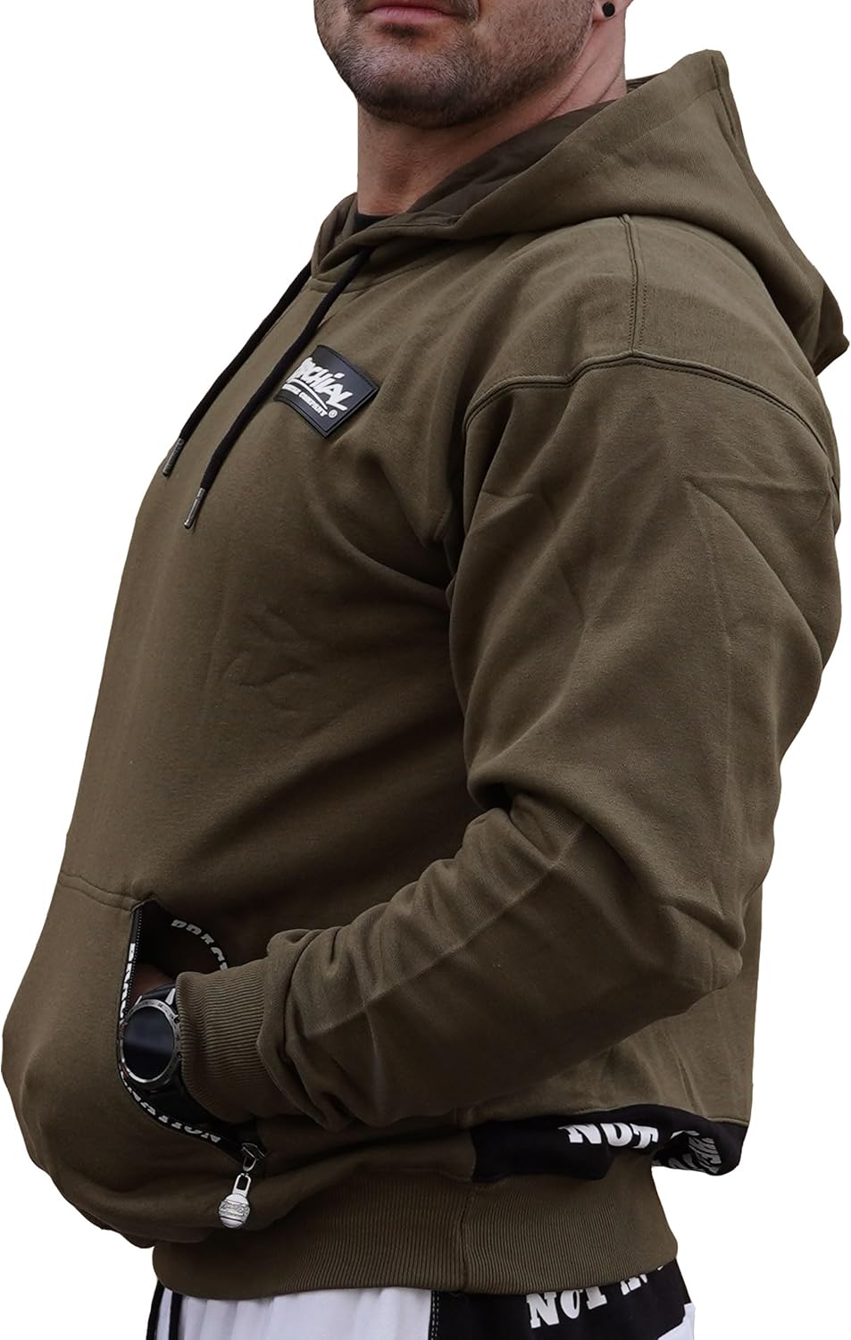 Brachial Premium Herren Kapuzenpullover Rude - Hoodie Sweatshirt Pullover mit Kapuze für Bodybuilder