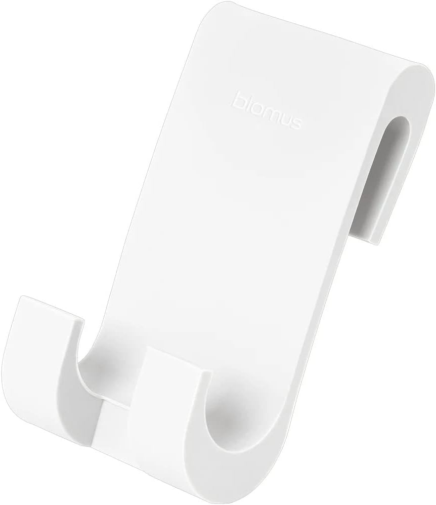 blomus Duschwischer -VIPO- Silikon | Weiss | H 25 cm x B 3 cm x T 24 cm, Weiss