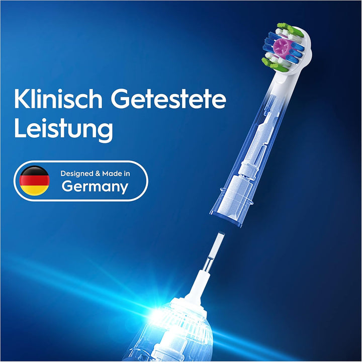 Oral-B 3DWhite Aufsteckbürsten für elektrische Zahnbürste, 10 Stück, aufhellende Zahnreinigung mit C