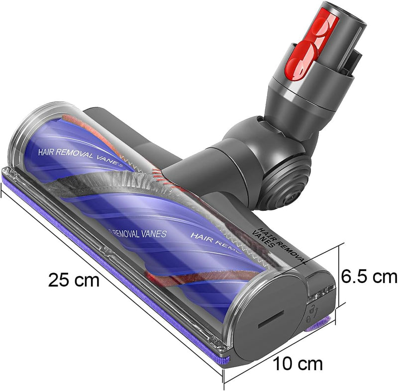 MOPEI Anti-Verwicklungs Bodenbürste Kompatibel mit Dyson V8 V10 V11 V15 Staubsauger, Gut für Glatte