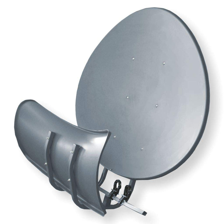 Satspiegel Toroidal (Wavefrontier) T90 P - dunkelgrau - Multifocus Antenne - inkl. 5 Stück LNB Halte