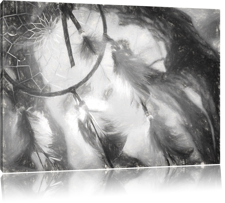 Pixxprint Traumfänger als Leinwandbild/Grösse: 100x70 / Wandbild/Kunstdruck/fertig bespannt, 100x70