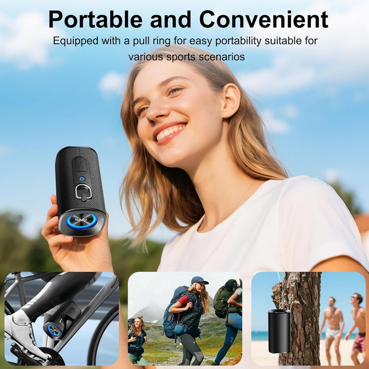 Bluetooth Lautsprecher mit Licht, Musikbox Bluetooth 5.4, 30W Dual Lautsprecher,30 Std Akku,Bass Boo