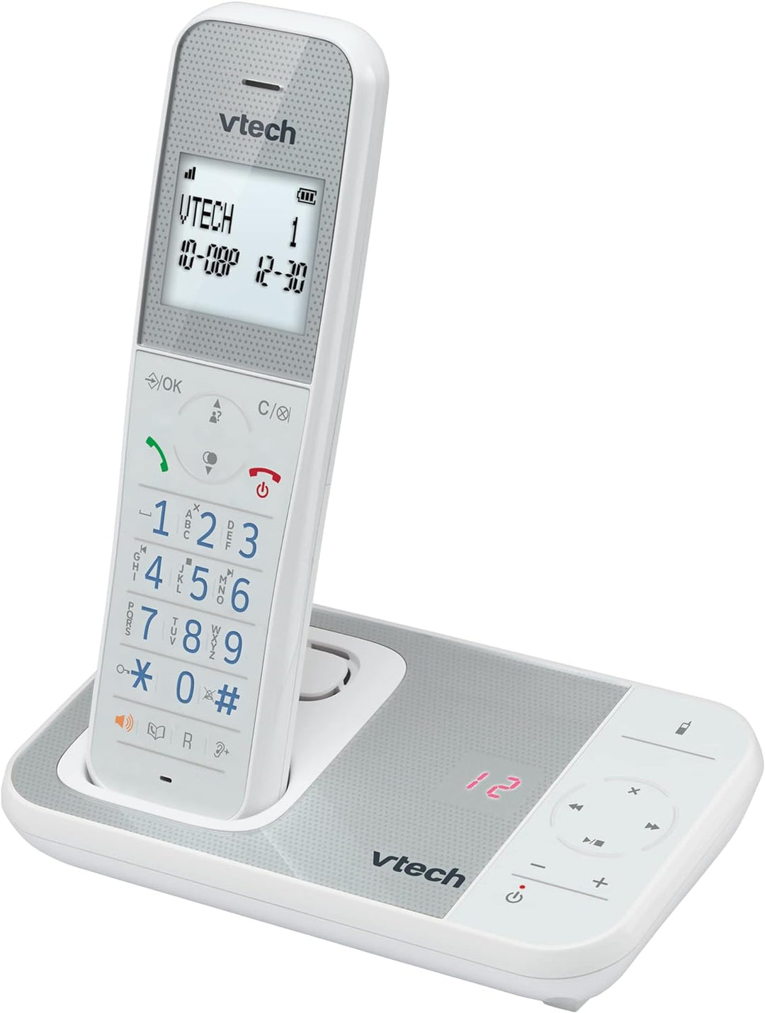 VTech XS1050 DECT Telefon Schnurlos Schnurlostelefon mit Anrufbeantworter, Anrufererkennung/Anklopff