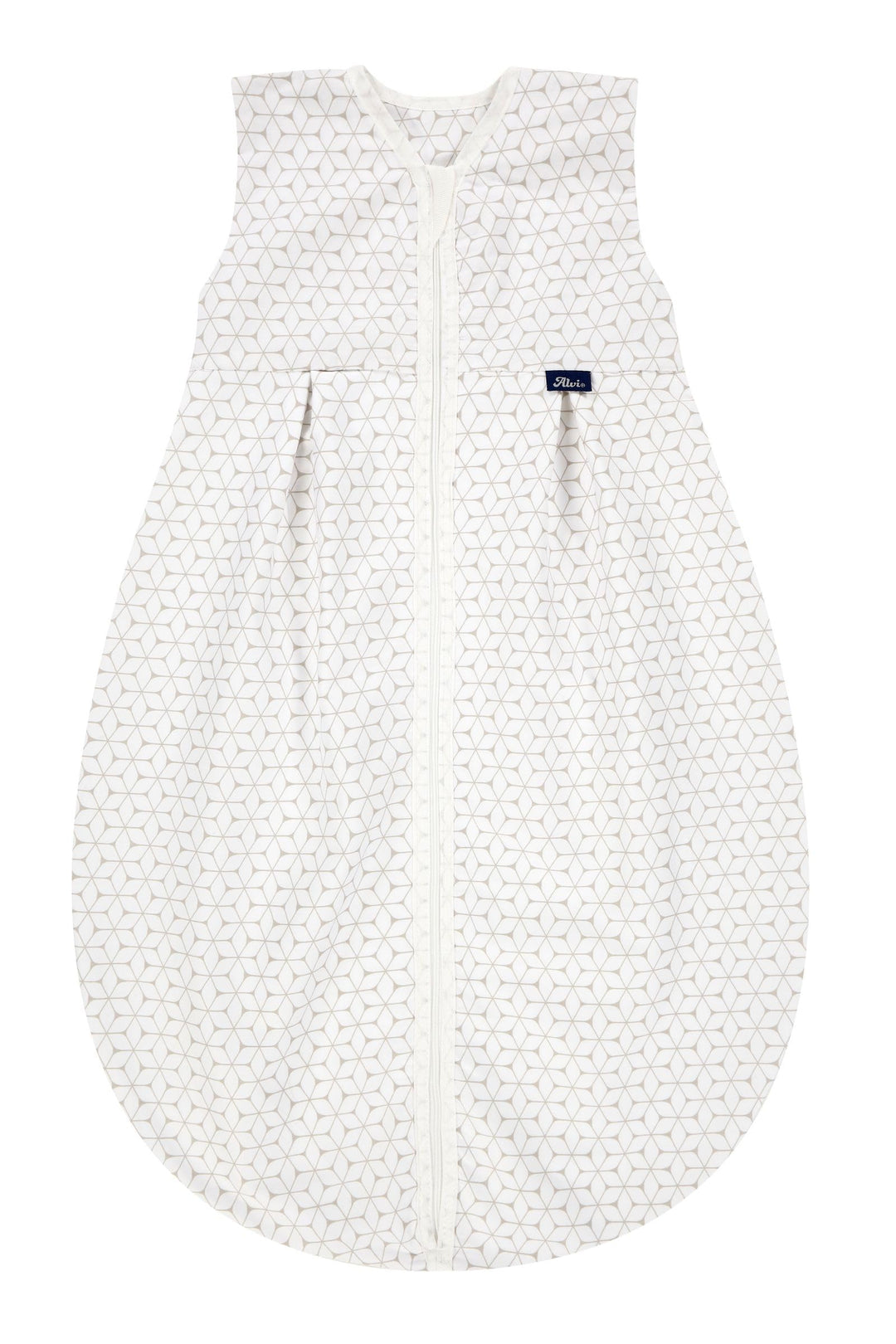 Alvi Kugelschlafsack Molton Sommerschlafsack | Babyschlafsack ärmellos 100% Baumwolle | Unwattierter