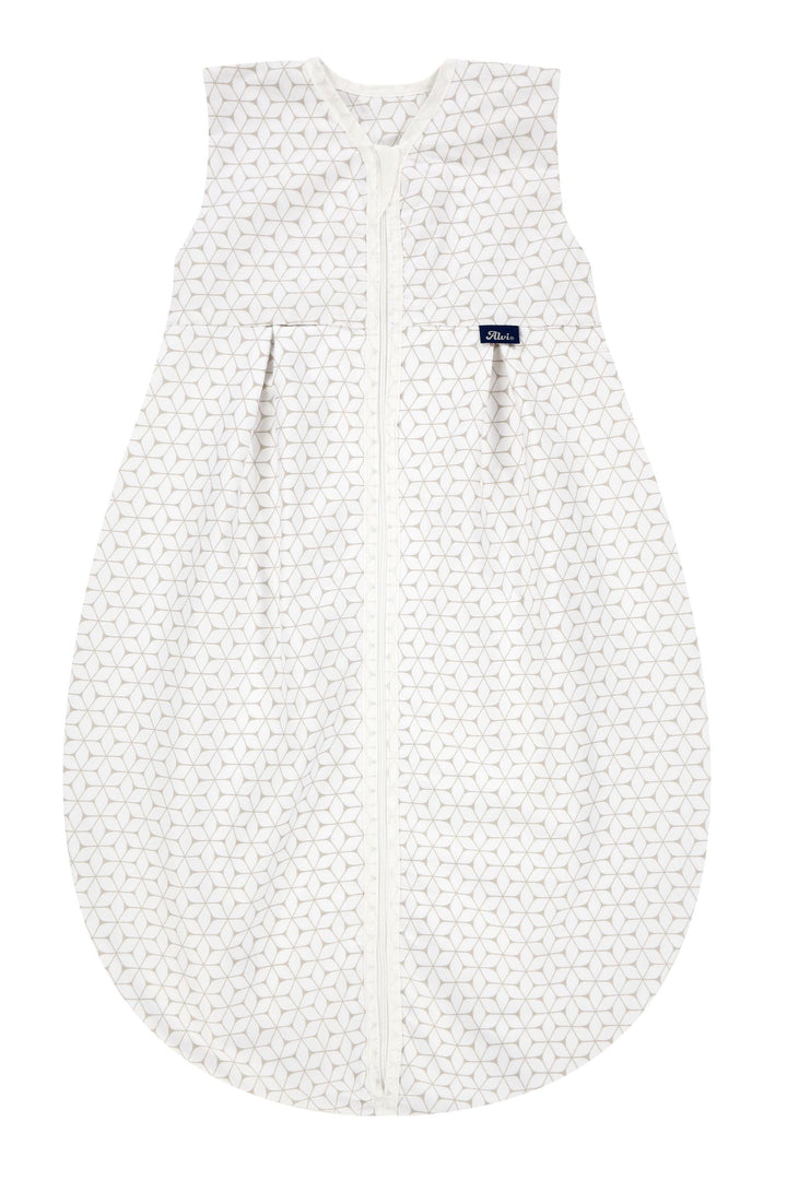 Alvi Kugelschlafsack Molton Sommerschlafsack | Babyschlafsack ärmellos 100% Baumwolle | Unwattierter