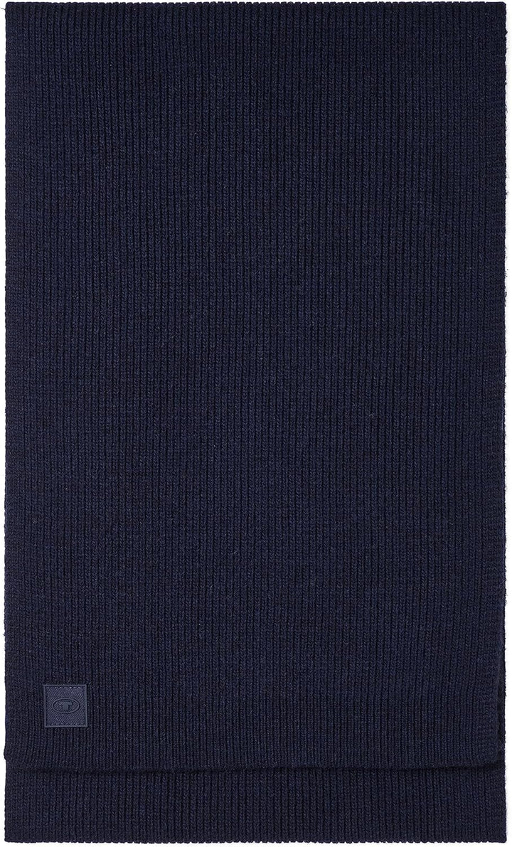 TOM TAILOR Herren Basic Winterschal mit Wolle Einheitsgrösse 13160 - Knitted Navy Melange, Einheitsg