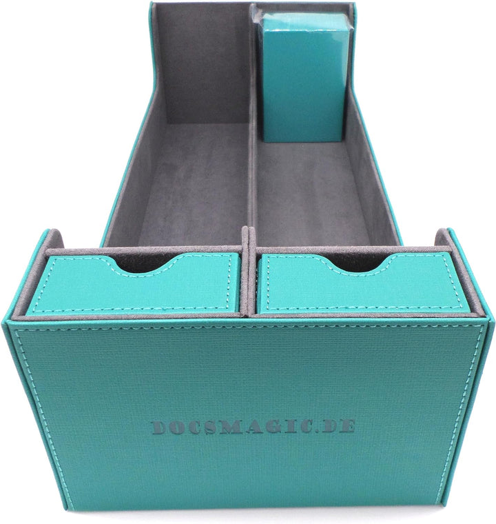 docsmagic.de Premium 2-Row Trading Card Storage Box Mint + Trays & Divider - MTG PKM YGO - Aufbewahr