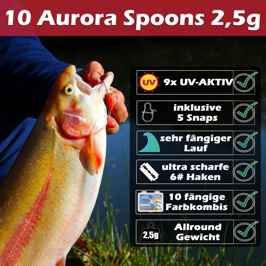 UL-Ruten Set I Trout Series X I 1,85m Wg. 1,2g-4g I Spoon Rute Forellenrute Ultralight Rute – UL Rut