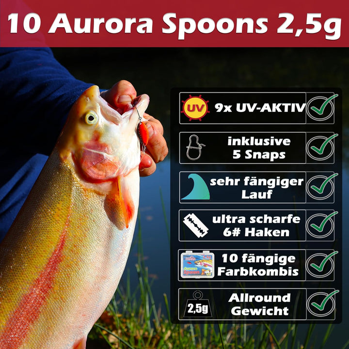 UL-Ruten Set I Trout Series X I 1,85m Wg. 1,2g-4g I Spoon Rute Forellenrute Ultralight Rute – UL Rut