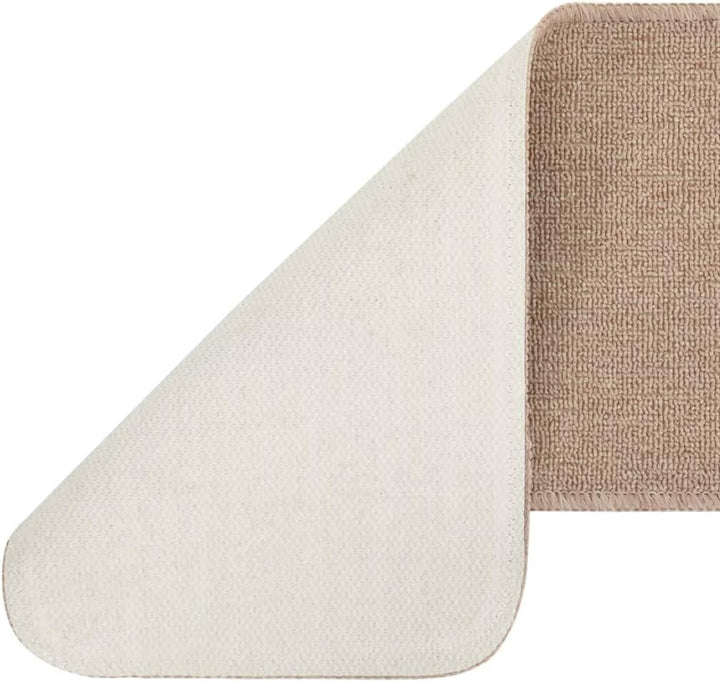 homiuse Antirutsch Stufenmatten 15 STK. 75x20 cm Beige Rechteckig Treppenstufen Matten Modern Stufen
