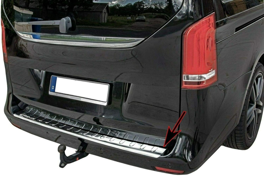 Ladekantenschutz Edelstahl CHROM kompatibel für MERCEDES VITO V-KLASSE W447 INNEN AUSSEN | premium Q