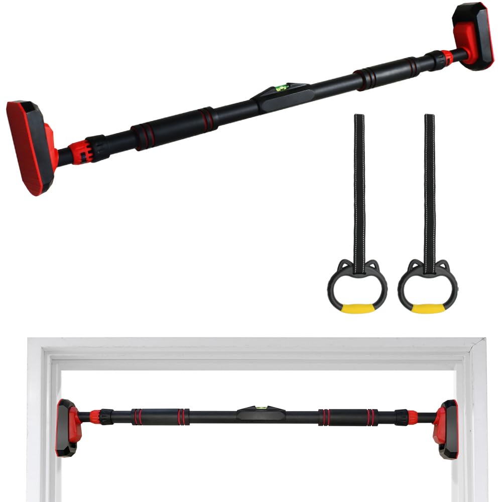 Klimmzugstange für Türrahmen, 70-90 cm/ 90-110 cm, Oberkörpertrainings-Klimmzugstangen ohne Schraube