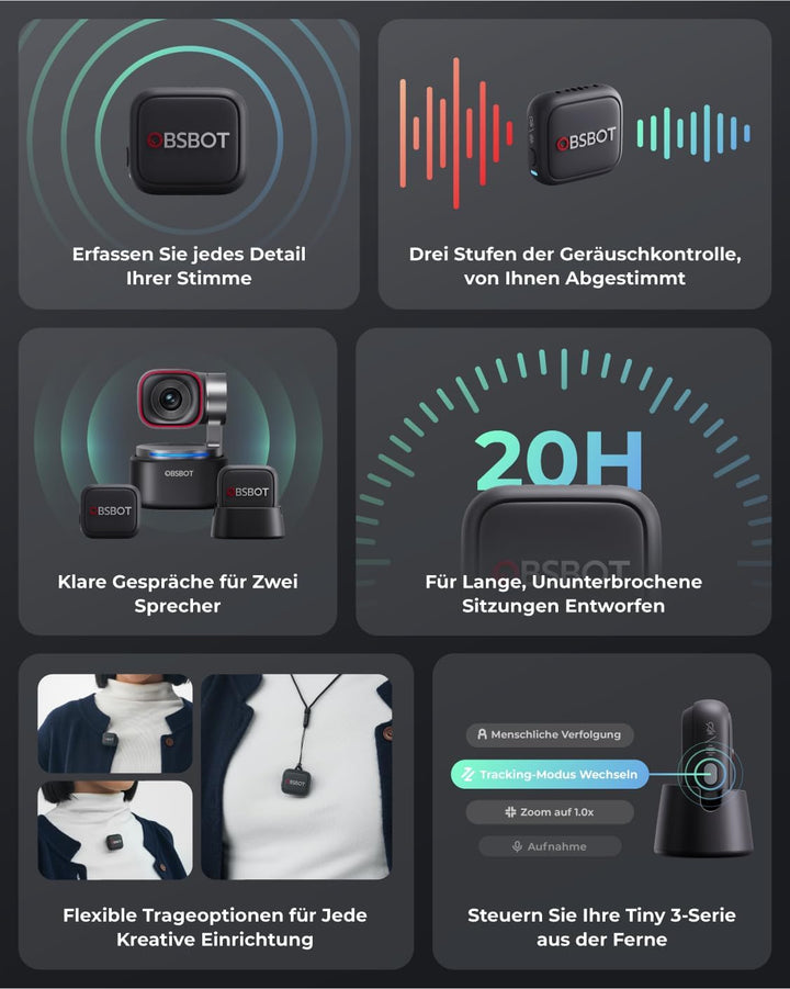 OBSBOT VOX SE Kabelloses Mikrofon