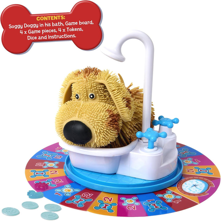 Ideal , Soggy Doggy: The Showering, Shaking, Doggy Bathing Game, Kids Games, for 2-4 Players, Ages 4