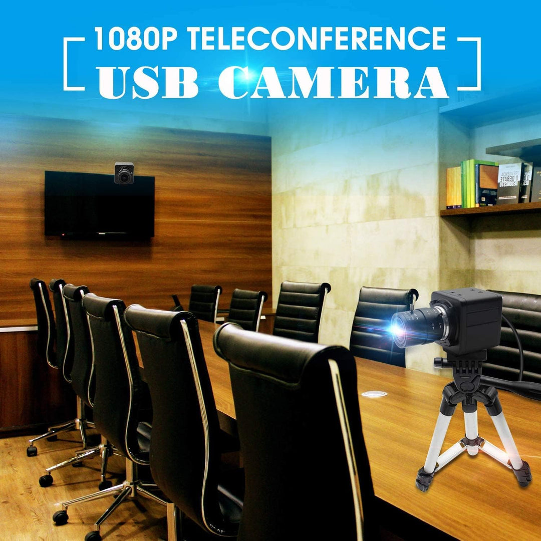 G Varifokal USB Kamera 10X Optischer Zoom Webcam,5-50mm Varifocus Objektiv Webkamera,2MP Varifokal W