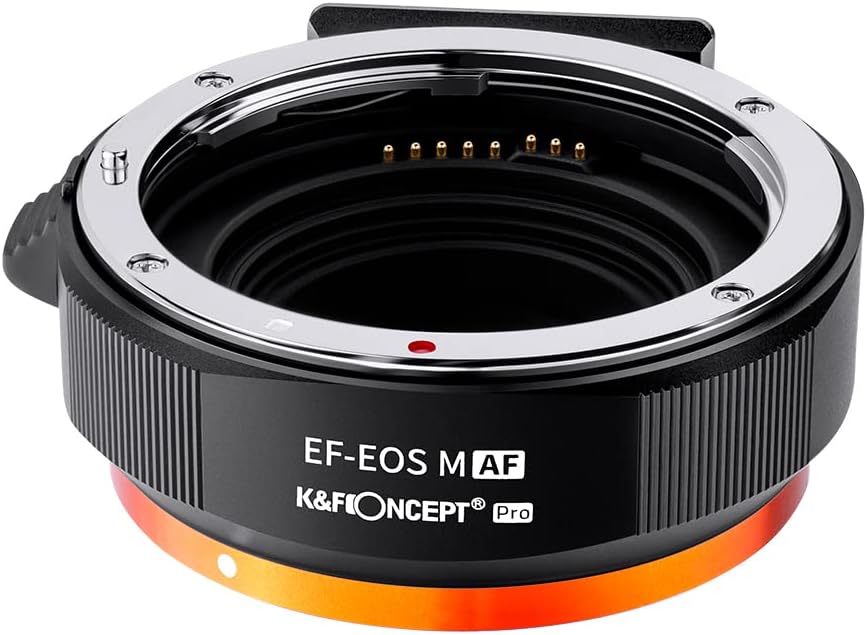 K&F Concept EF-EOS M Autofokus-Objektivadapter, Autofokus-Objektivadapter für Canon EOS EF/EF-S Obje