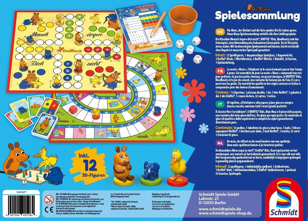Schmidt Spiele 40598 Die Maus, Spielsammlung, Bunt Single