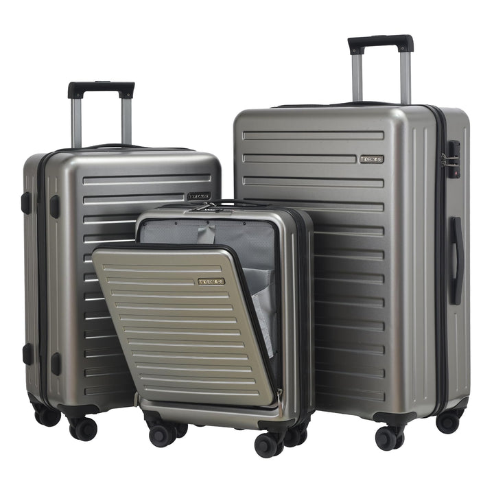 TydeCkare 20/24/28" Gepäckset, 20" Handgepäck mit Laptopfach 34L (55x39x20 cm), 24" Hartschalenkoffe