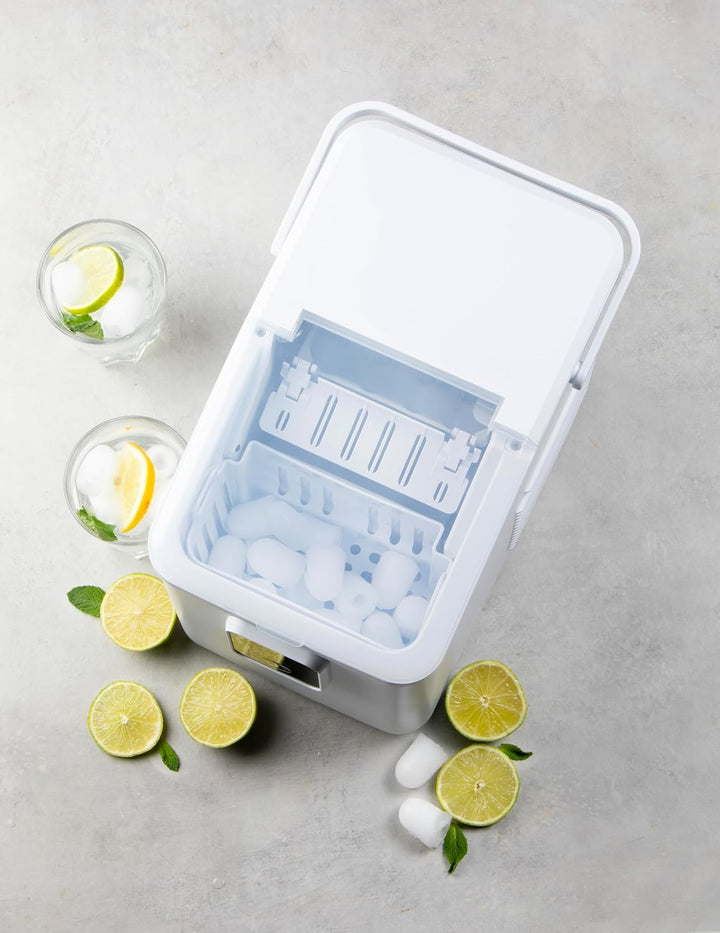 DOMO DO9292IB Eiswürfelmaschine – Eiswürfelbereiter mit Eisschaufel – 0,8 l – 9 Eiswürfel in 8 Minut