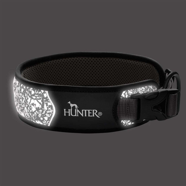 HUNTER Halsung Divo Reflect S, schwarz/grau schwarz/grau S, schwarz/grau S