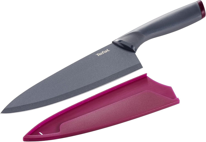 Tefal K12202 Fresh Kitchen Kochmesser 20 cm | Klinge aus Edelstahl mit titanverstärkter Antihaftbesc