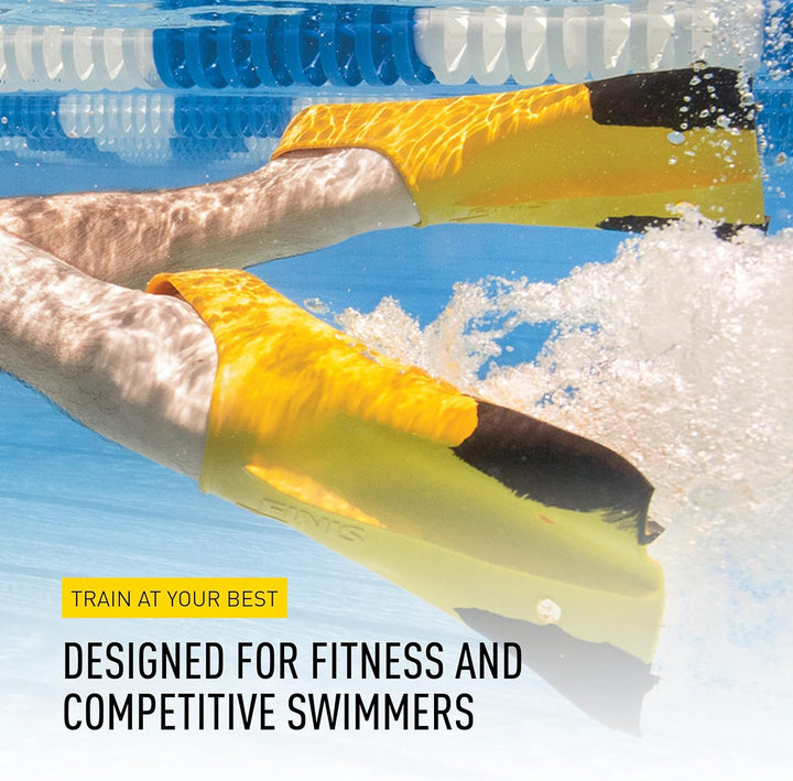Finis Z2 Gold H Training Fins, Yellow/Black, M: 7-8.5/F: 8-9.5