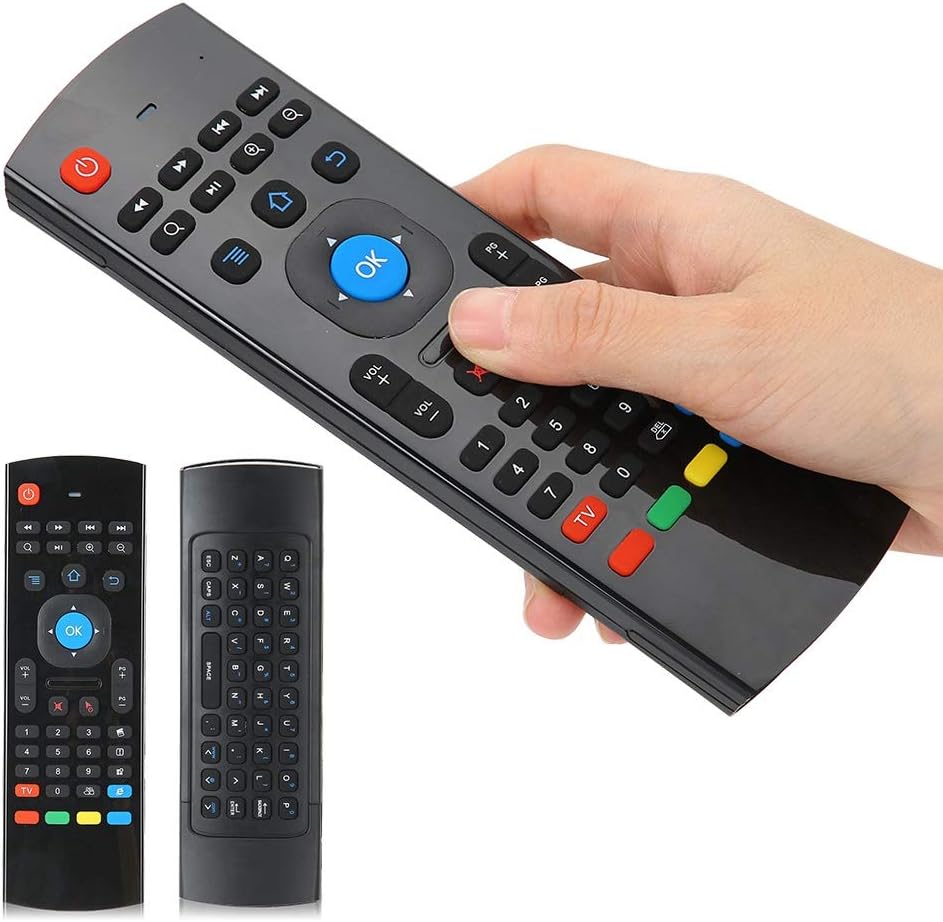 Doppelseitige Air Maus Tastatur, 2,4 G TV Fernbedienung Tastatur Maus Set mit 360 ° Freiraum Bewegun