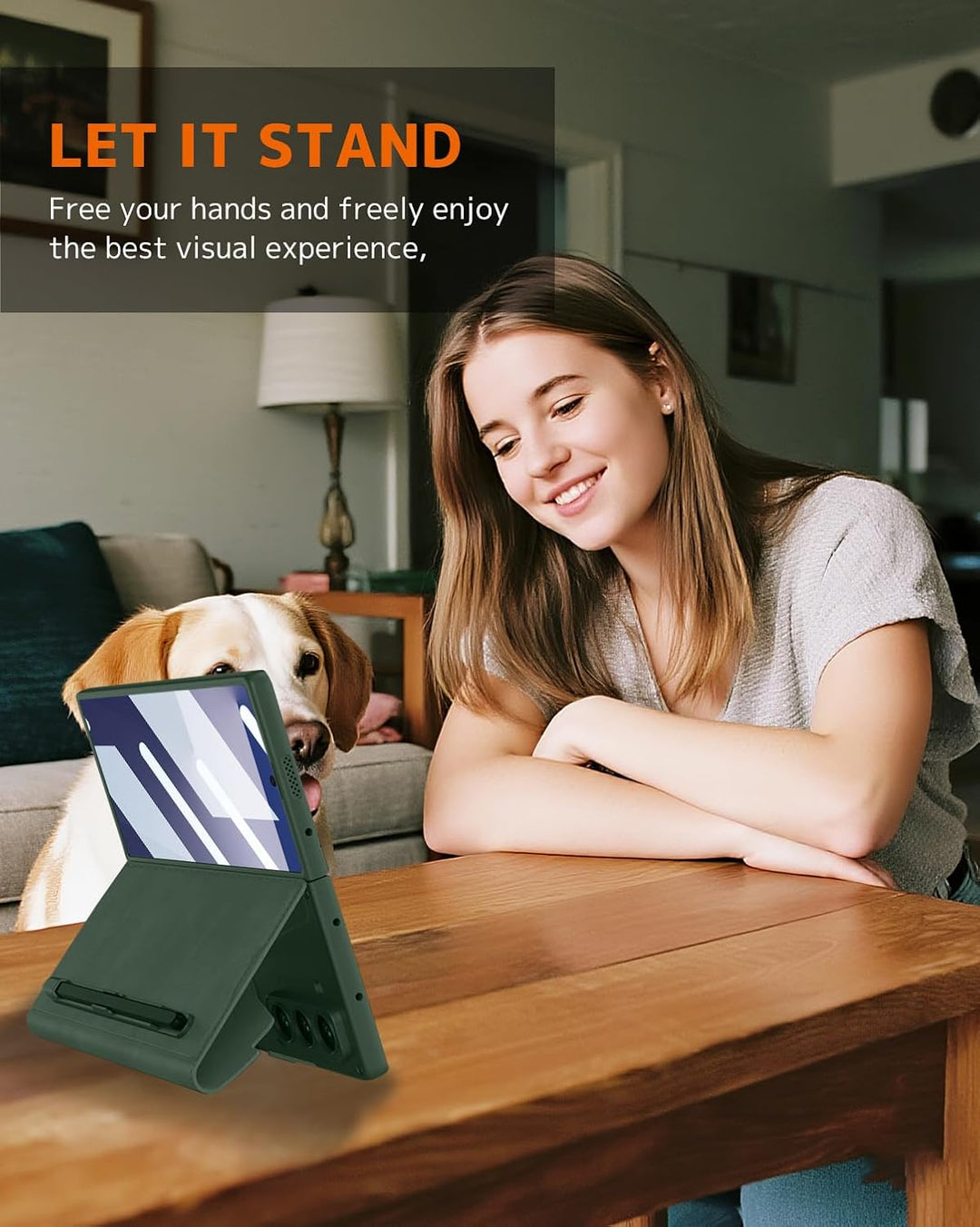 NINKI für Samsung Galaxy Z Fold 7 Case Schutzhülle mit abnehmbarem S Stift Halter, eingebauter Displ
