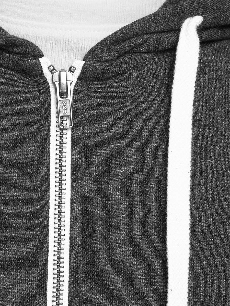 JACK & JONES Hoody Herren mit Kapuze S Grau (Dark Grey Melange Fit:reg Fit - Melange), S Grau (Dark