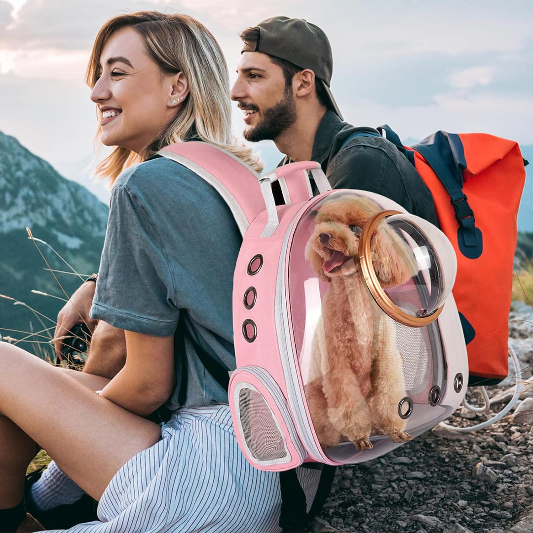 PETCUTE Haustier Rucksack Raumkapsel,Atmungsaktive Wärme Proof,Katzen Rucksack Träger mit Sicherheit