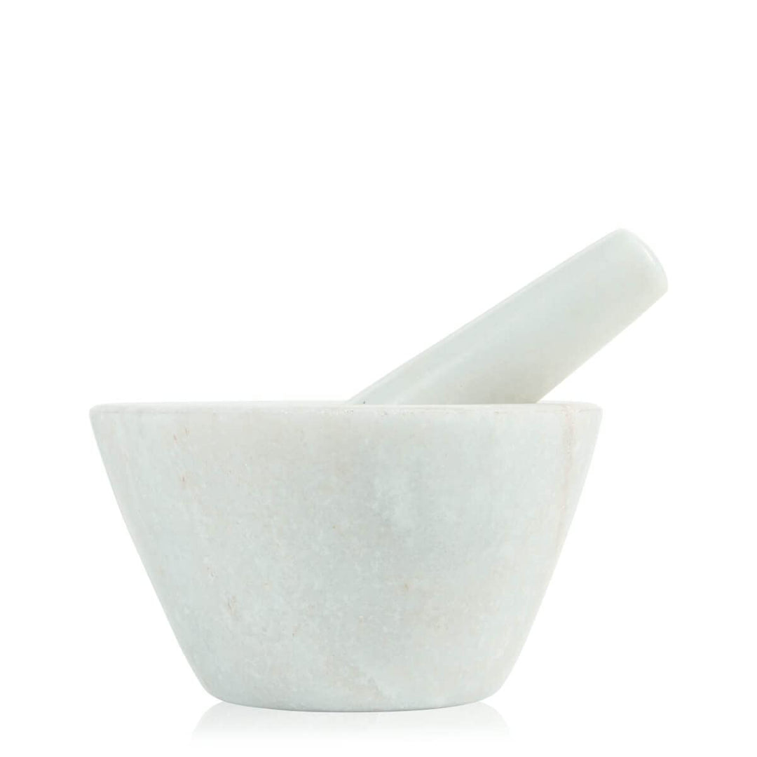 Boska Mörser Spicy/speziell für Gewürze/Spülmaschinenfest/Granit/Weiss / 100 x 100 x 60 mm