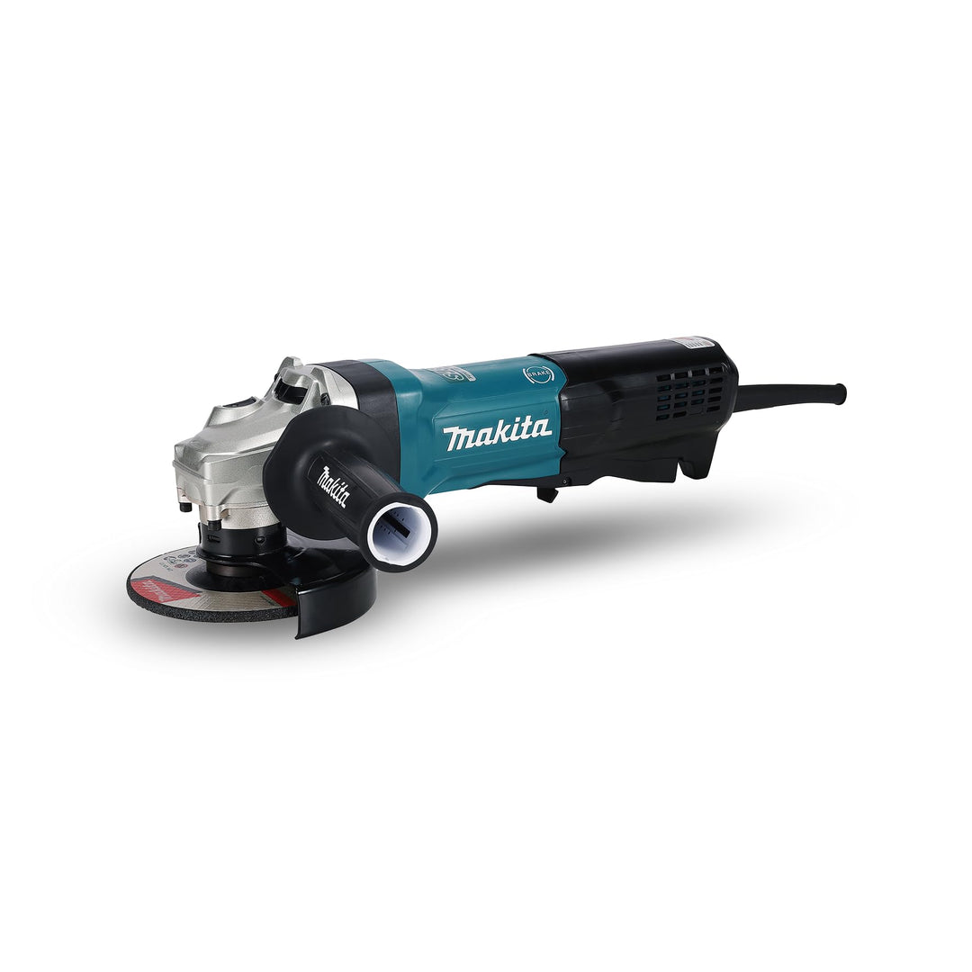 Makita GA5093X01 Winkelschleifer 125 mm, 1900 W, mit Bremse, Paddelschalter und Elektronik