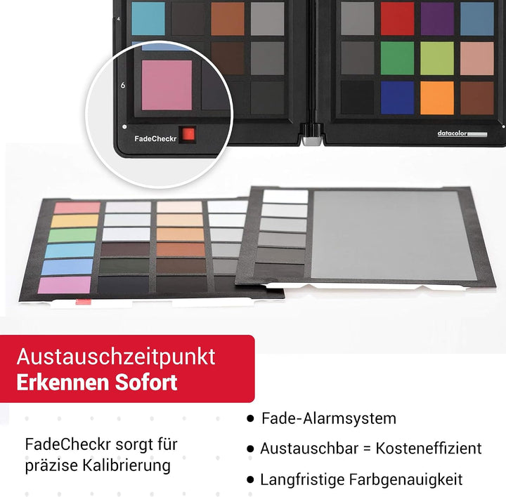 Datacolor SpyderCheckr: Farbkarte zur Kamerakalibrierung incl. Software zur Berechnung von Farbkorre