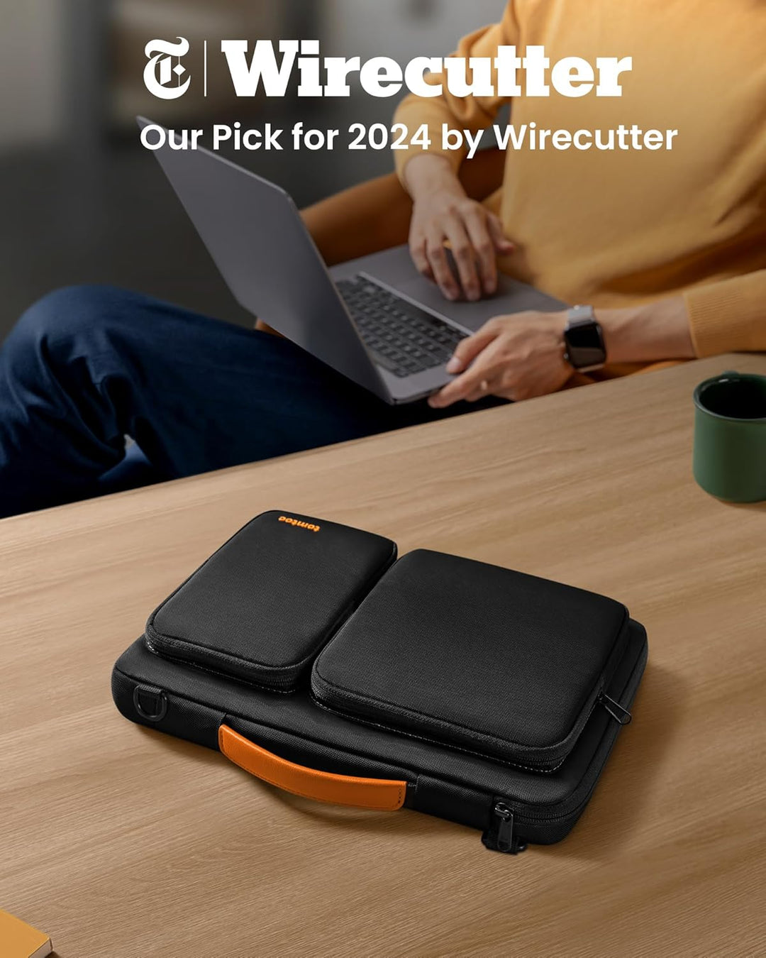 tomtoc Unisex A42-c02d Laptop-Umhängetasche, Schwarz 13 Inch for New MacBook Air & Pro Schwarz, 13 I