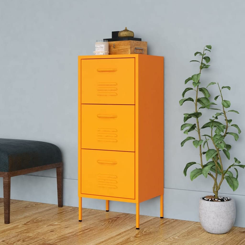 Aktenschränke mit 3 Schubladen, vertikaler Metallschrank, freistehend, Küche, Speisekammer, Aufbewah